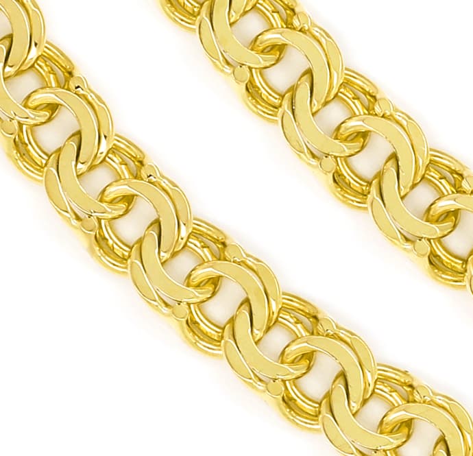 Foto 2 - Tolles Gold-Armband im Garibaldi Muster massiv Gelbgold, K3189