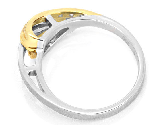 Foto 3 - Designer-Brillant-Diamant-Ring, Gelbgold-Weißgold, S3662