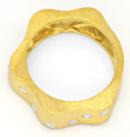 Foto 3 - Designer-Brillanten-Ring 18K Gelb Gold, Wellen Goldring, S4162